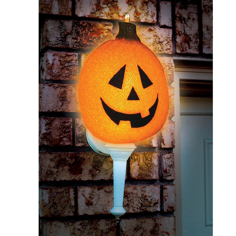 Sparkling Pumpkin Porch Light Cover (1 count) for the 2022 Costume season.