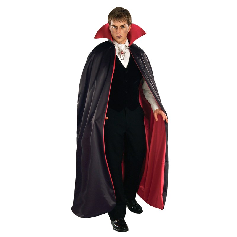 Reversible Deluxe Lined Vampire Cape (Red and Black) for the 2022 Costume season.