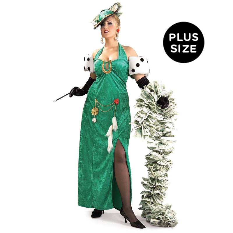 Lady Luck Adult Plus Costume for the 2022 Costume season.