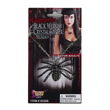 Deluxe Black Widow Necklace  