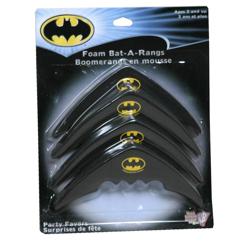 Batman Foam Bat A Rangs (4 count) for the 2022 Costume season.
