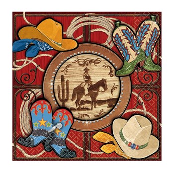 Giddy Up Cowboy Lunch Napkins (16 count)
