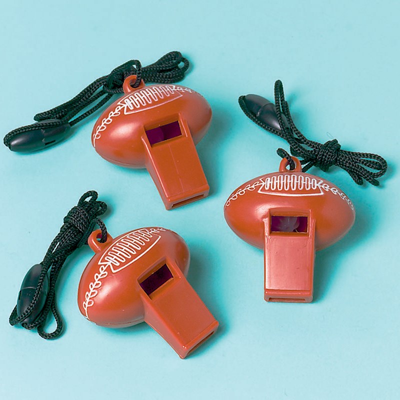 Football Whistles (12 count) for the 2022 Costume season.