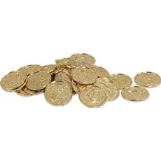 Plastic Gold Coins (100 count)