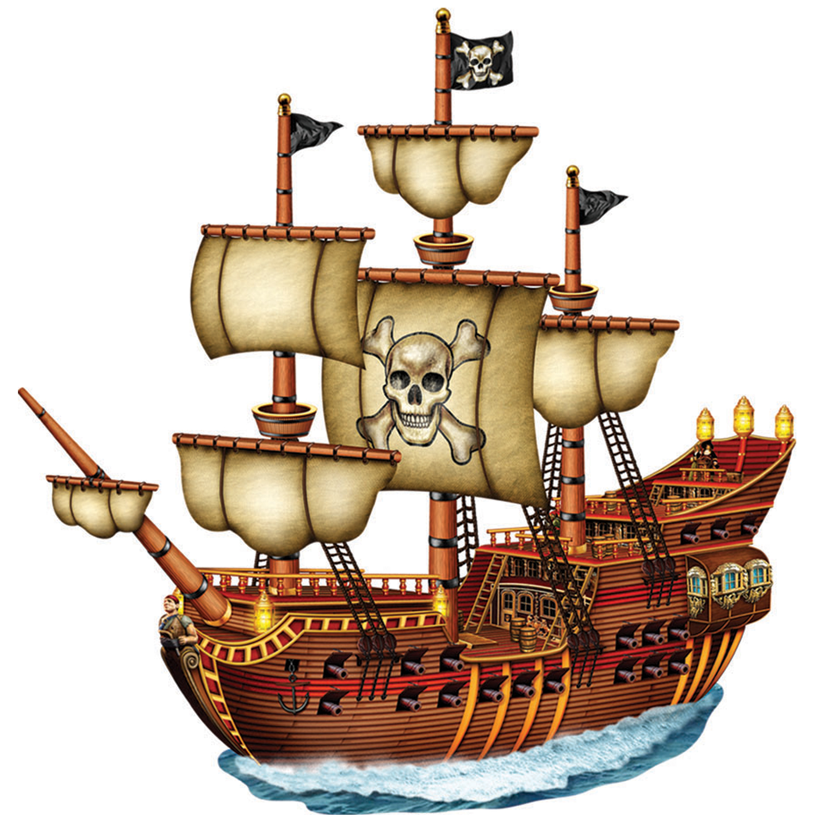 31 Jointed Pirate Ship -