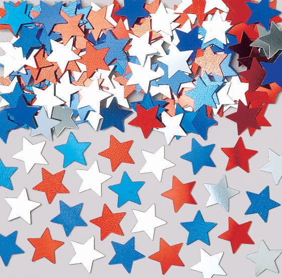 Patriotic Stars Confetti for the 2022 Costume season.
