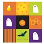 Halloween Squares Plastic Tablecover