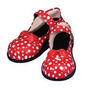 Red and White Polka Dot Mary Jane Clown Shoes