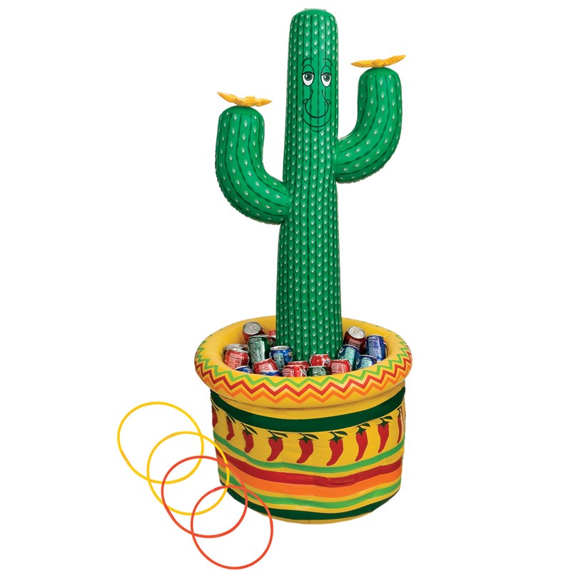 5 Inflatable Cactus Cooler  and  Ring Toss Game for the 2022 Costume season.
