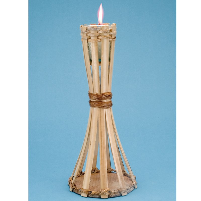 Natural Bamboo Mini Table Torch for the 2022 Costume season.