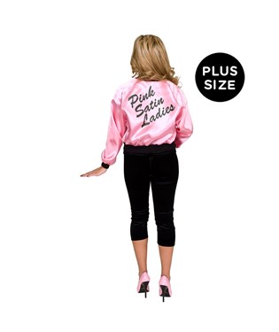 Pink Dolls Satin Jacket Adult Plus Costume
