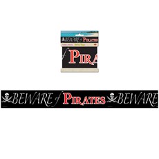 Beware of Pirates Party Tape - 20'