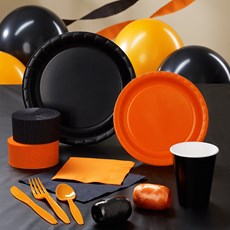 Black and Orange Deluxe Party Kit
