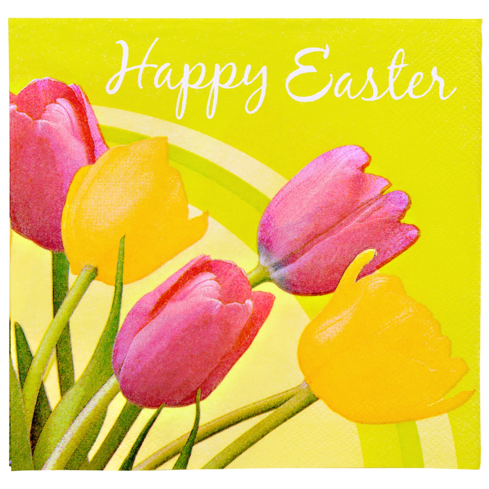 Easter Tulips Happy Easter Lunch Napkins (16 count)