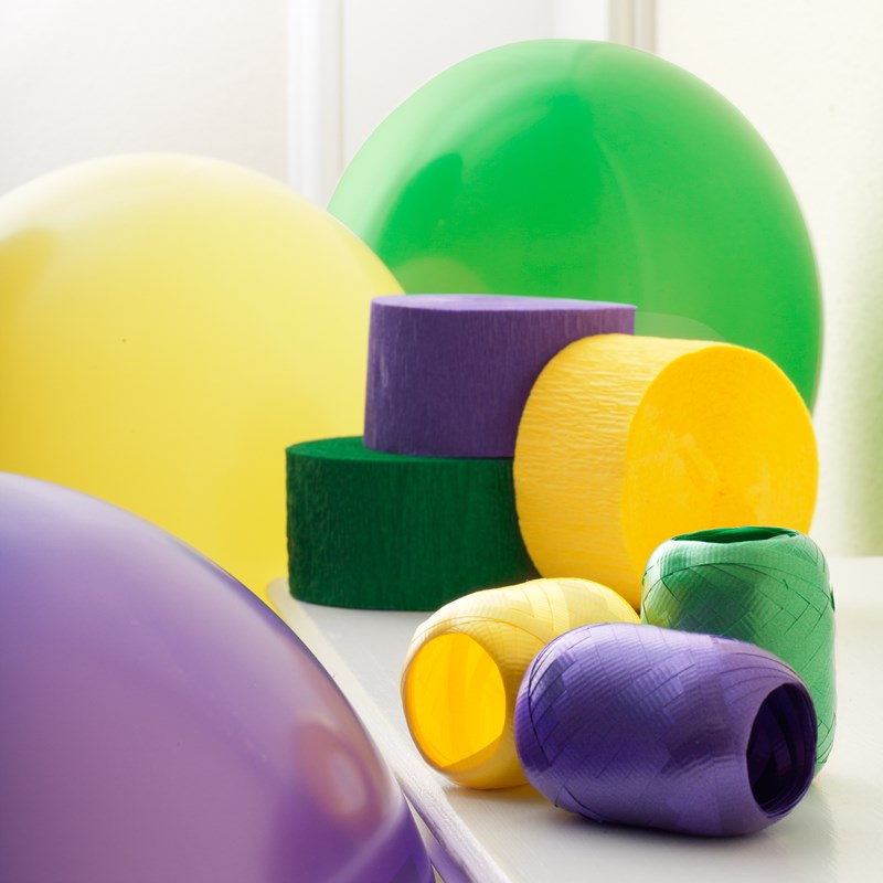 Purple, Yellow and Green Decorating Kit for the 2022 Costume season.