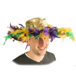 Mardi Gras Feather Hat
