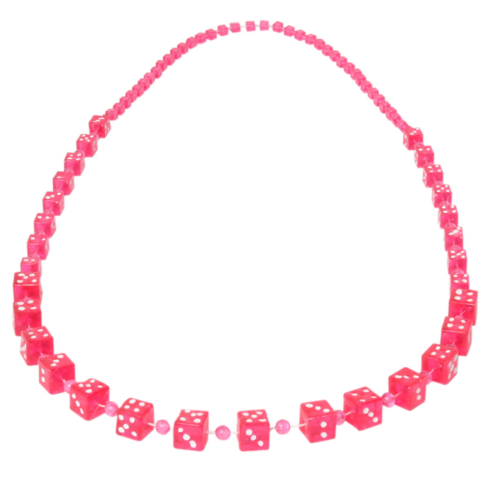 Pink Dice Beads