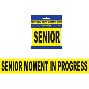 Senior Moment in Progress Party Tape - 20'