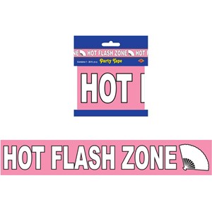 Hot Flash Zone Party Tape - 20'