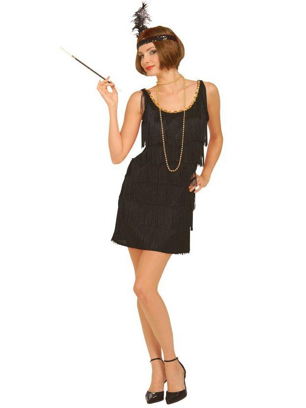 Black Flapper Costume Adult Plus