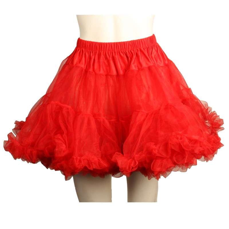 Layered Tulle (Red) Adult Petticoat for the 2022 Costume season.