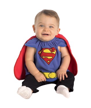 Superman Bib Newborn Costume