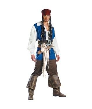 Pirates of the Caribbean - Captain Jack Sparrow Adult Costume