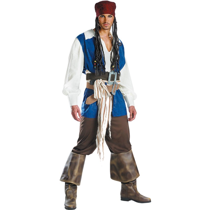 Pirates of the Caribbean   Captain Jack Sparrow Adult Costume for the 2022 Costume season.