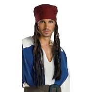 Pirates of the Caribbean 3 - Captain Jack Sparrow Headband With Hair Adult