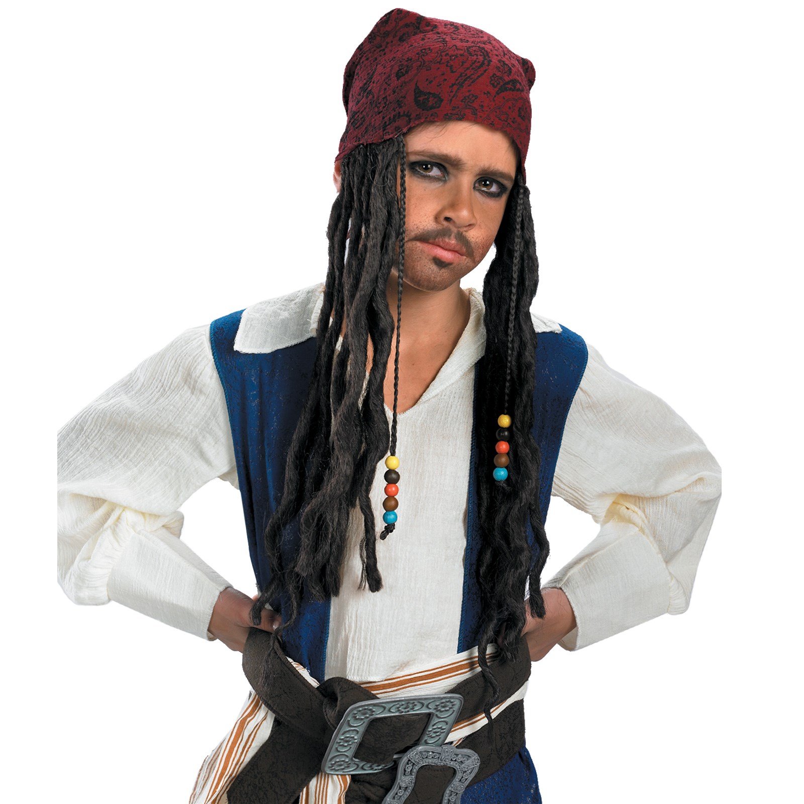Pirates of the Caribbean - Captain Jack Sparrow Child Headband With Hair