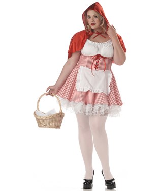 Lacey Red Riding Hood Adult Plus Costume