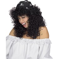 Sexy Pirate Black Adult Wig
