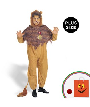 The Wizard of Oz - Cowardly Lion Adult Plus Costume