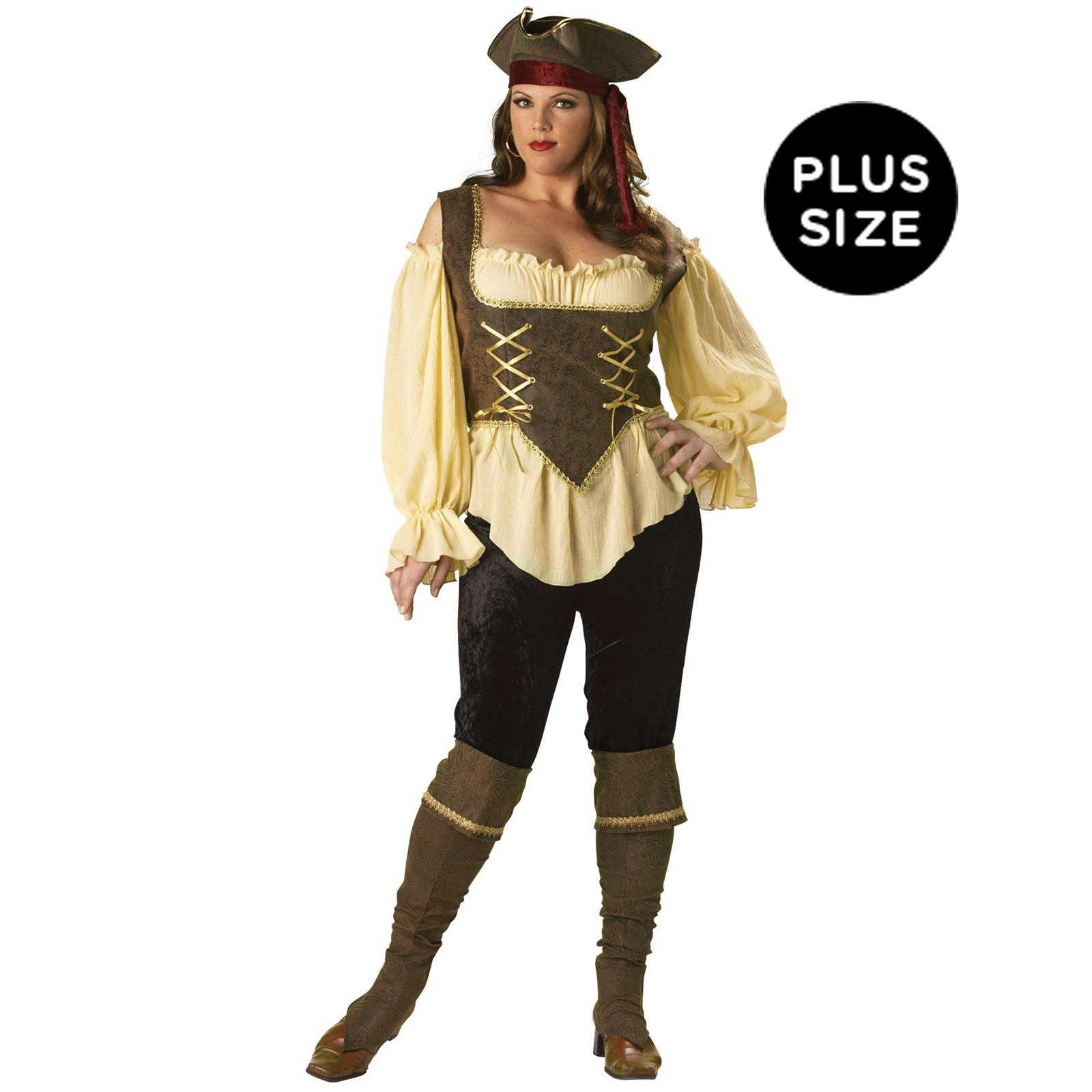 Rustic Pirate Lady Elite Collection Adult Plus Costume