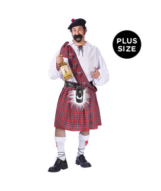 Big Shot Scot Adult Plus Costume