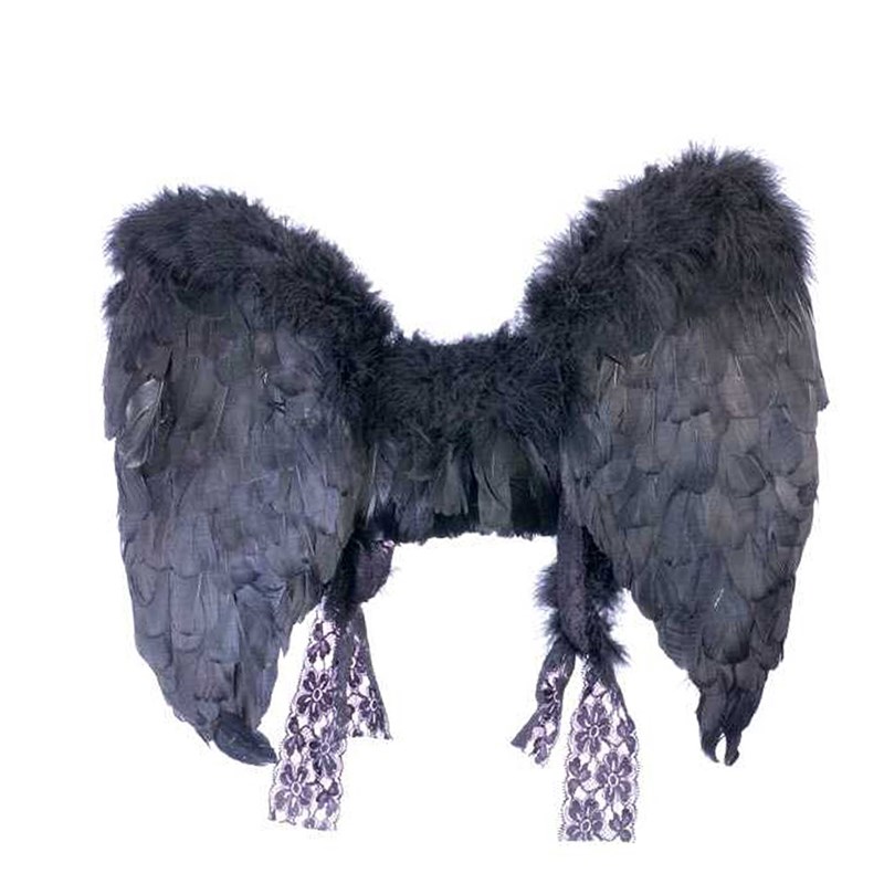 Adult (Black) Feather Angel Wings for the 2022 Costume season.