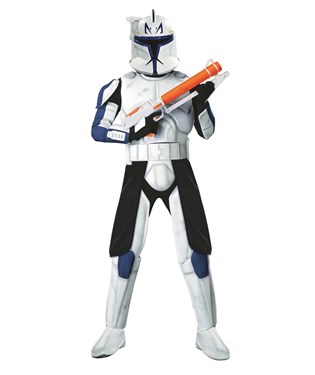Star Wars Animated Deluxe Clone Trooper Captain Rex Adult Costume