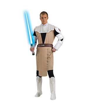 Star Wars Clone Wars Deluxe Obi Wan Kenobi Adult Costume