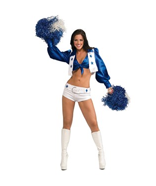 Dallas Cowboys Cheerleaders Deluxe Sexy Dallas Cowboys Cheerleader Adult Costume