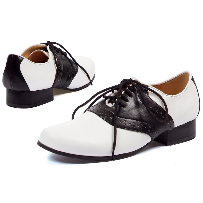 Saddle (Black and White) Adult Shoes for the 2022 Costume season.