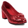 Judly Red Sequin Adult Shoes