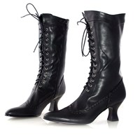 Black Lace Up Adult Boots