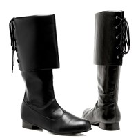 Black Pirate Adult Boots