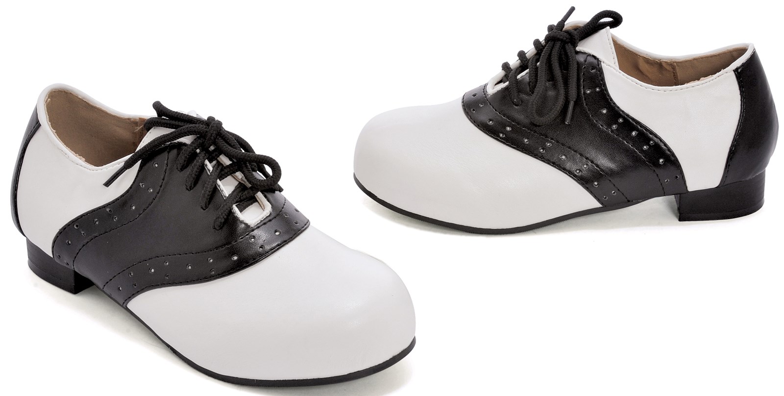 Saddle Black/White Child Shoes