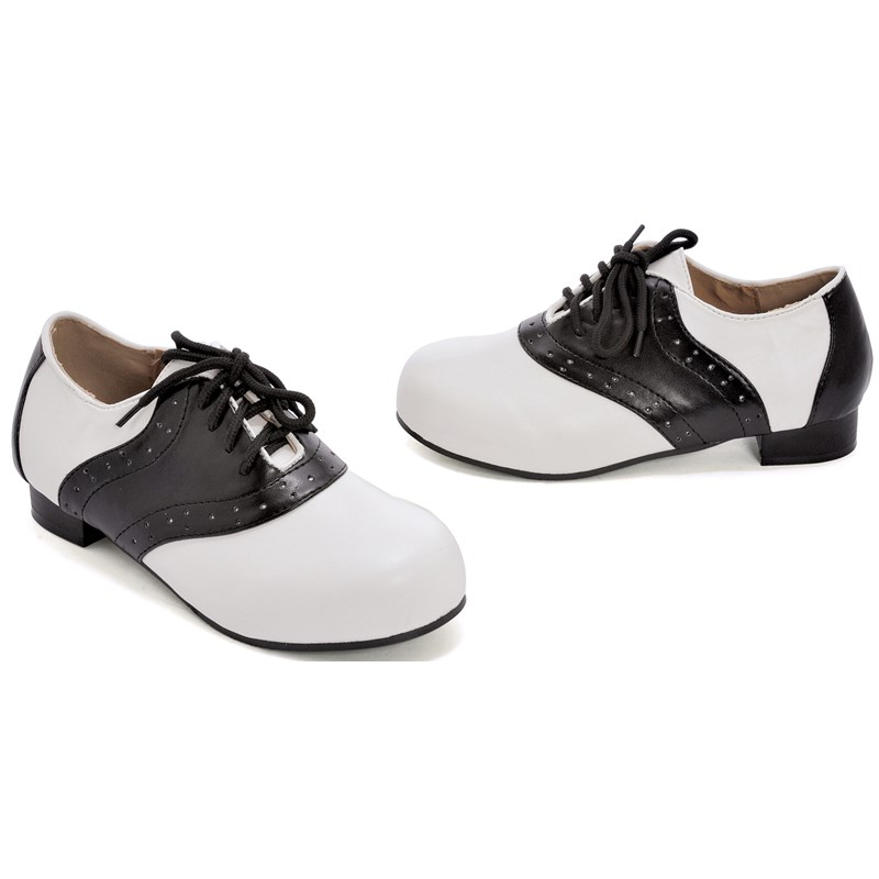 Saddle (Black and White) Child Shoes for the 2022 Costume season.