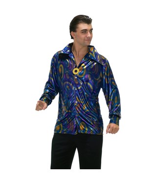Dynomite Dude Disco Shirt Adult Costume