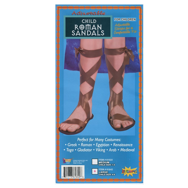 Roman Child Sandals for the 2022 Costume season.