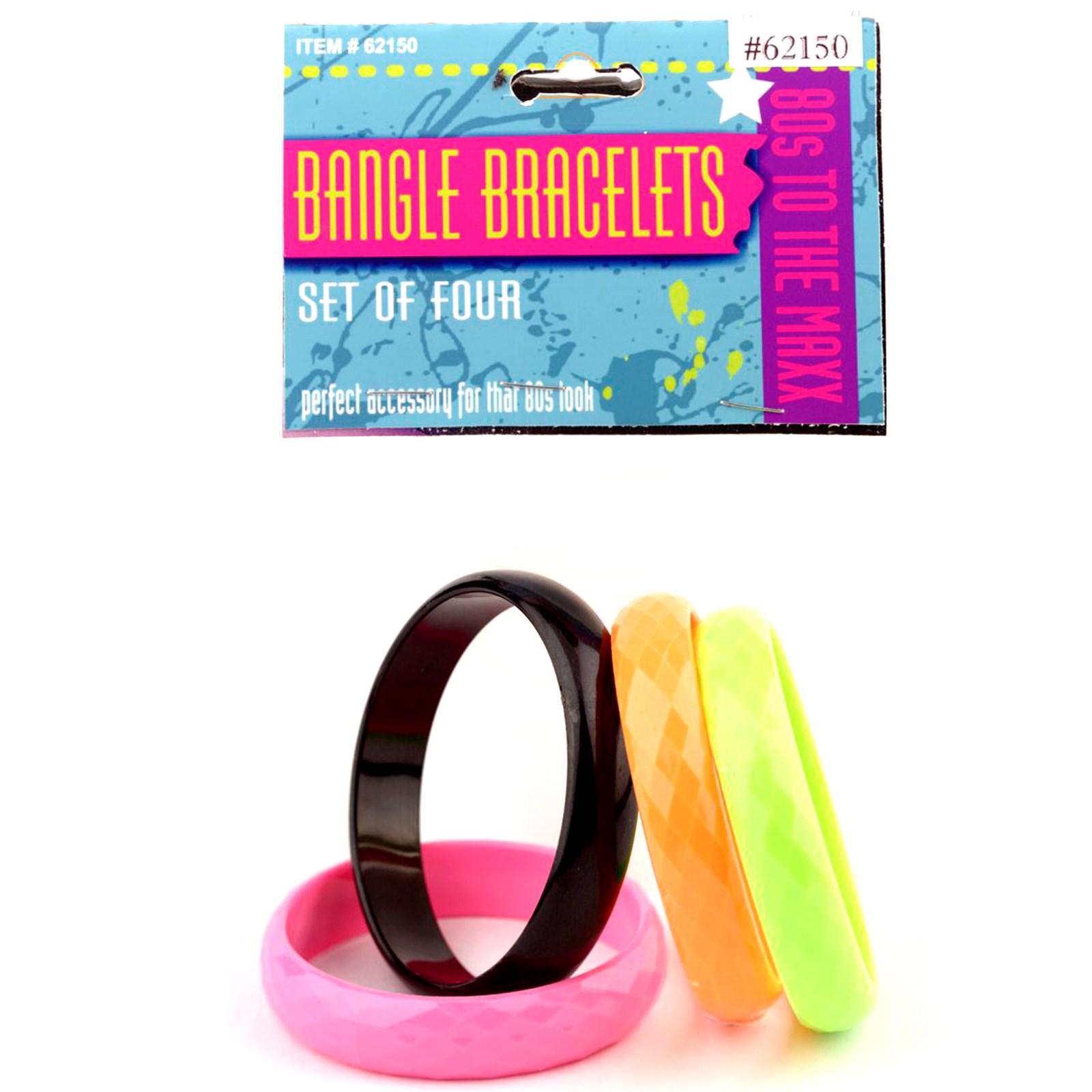 80s Bangle Bracelet Set 4 piece