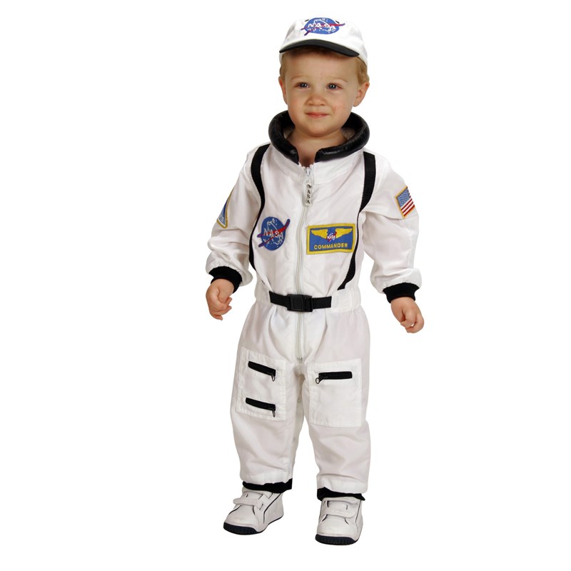 NASA Jr. Astronaut Suit White Toddler Costume for the 2022 Costume season.