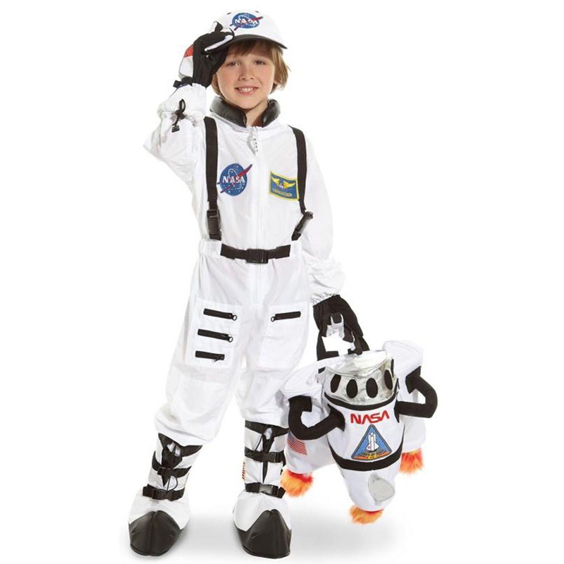 NASA Jr. Astronaut Suit White Toddler and Child Costume for the 2022 Costume season.